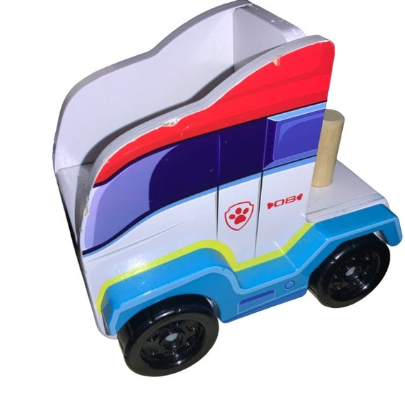 Melissa and Doug Paw Patrol Wooden ABC Block and Truck Set - Picture 9 of 12